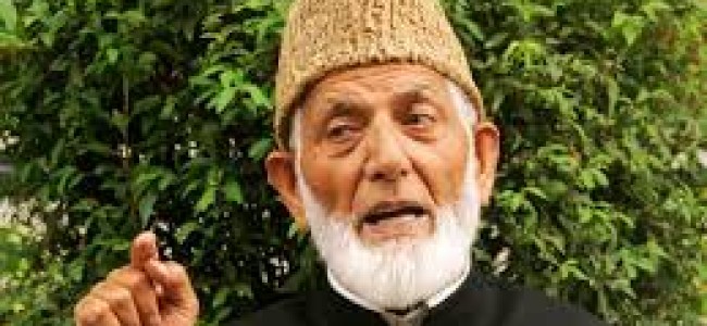 Goodwill schools to strengthen occupation.Geelani