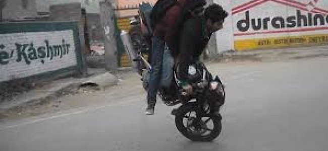 Parents and police should help to stop stunt bikers