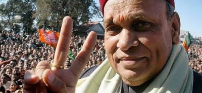 Dhumal to be BJP’s CM candidate in Himachal