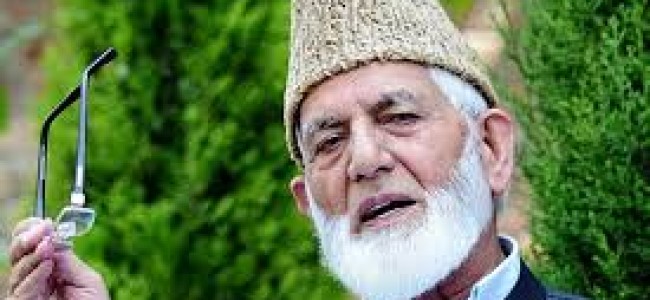 Geelani appeals India-Pak to shun confrontation and address J&K as human issue