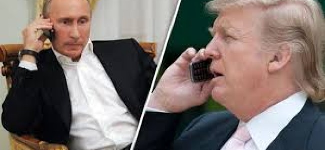 Trump discusses Syria, N.Korea over phone with Putin
