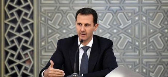 Assad says France sponsors terrorism, cannot talk about peace