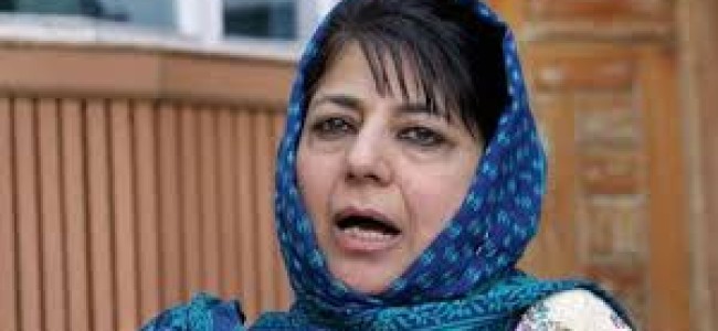 Mehbooba express grief over IED victims