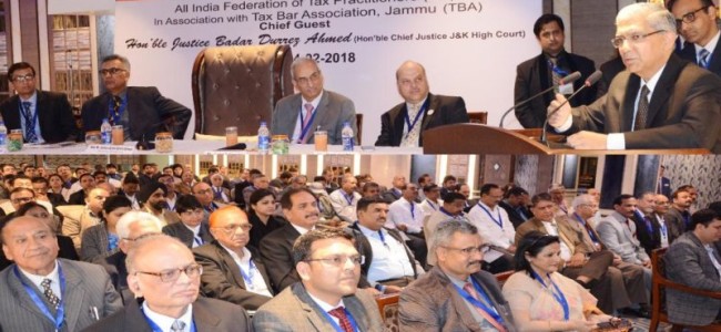 Chief Justice attends inaugural event for ‘Jammu Tax Conference 2018’
