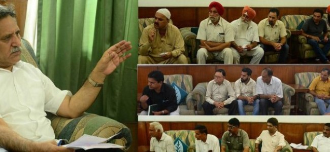 Jammu: Advisor Ganai reviews functioning of Agriculture, allied Deptts