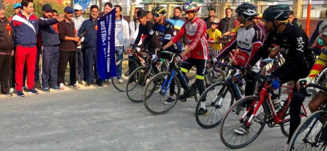 Sports Department’s Maiden Cycling Expedition Flagged off 