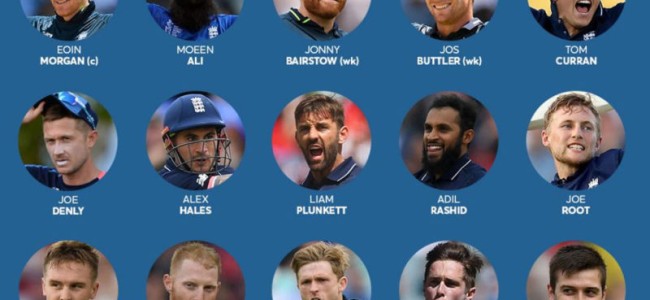 England name preliminary ICC Men’s Cricket World Cup squad