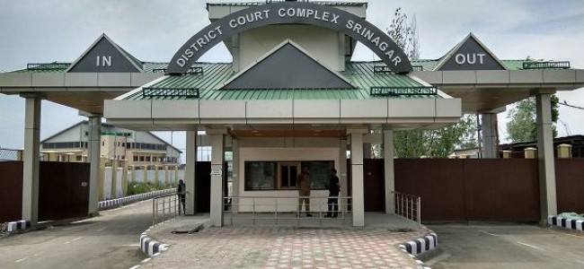 Justice Magrey conducts inspection of District Court Complex, Srinagar Mominabad