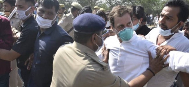 Congress Leader Rahul Gandhi Detained On Way To Hathras