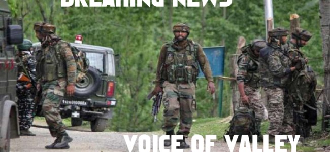 Awantipora Encounter: 01 militant killed, operation on