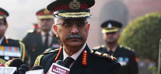 Army chief visits forward areas along LoC in Jammu