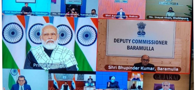 PM Modi convenes virtual interaction with DCs of five Aspirational Districts