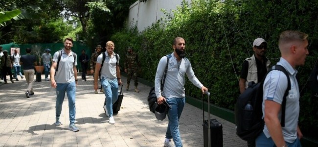 England cricketers arrive in Karachi for first Pakistan tour in 17 years