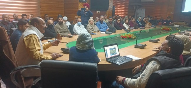 Training cum Orientation Prog on “Formulation of 300 FPOs under HADP” held in  Srinagar