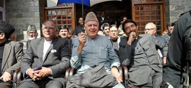 Why is Farooq Abdullah singing autonomy song so loudly?