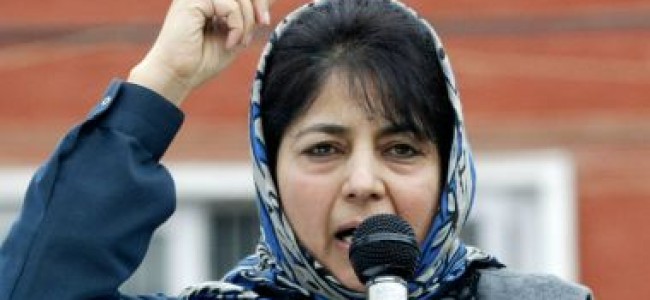 Mehbooba blames ECI for low percentage and violence