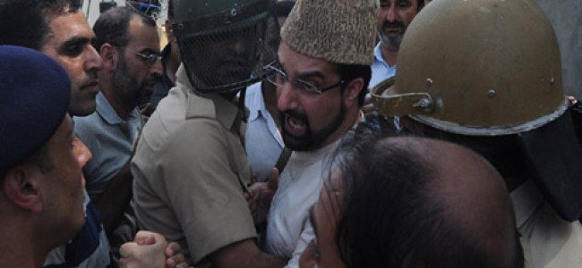 Mirwaiz under house detention.