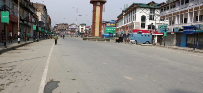 Srinagar city the authorities enforcing peace of graveyard