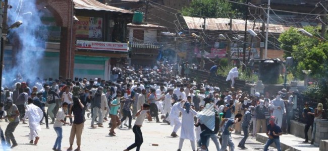 Protests clashes at Hajin after killing of Abid