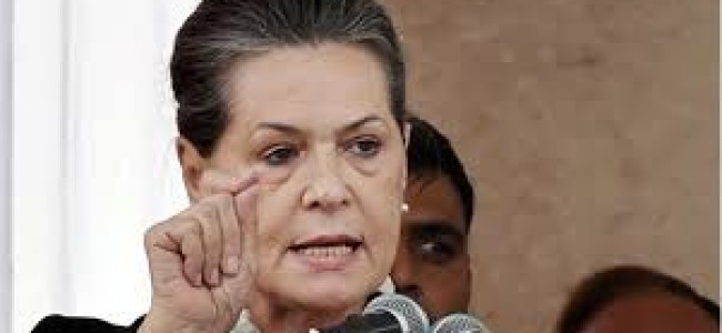 Sonia Gandhi hits out at Modi government over border standoff with China, economic crisis, fuel hike