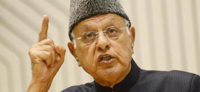braid chopping incidents to supress sentiment of resistance says Farooq abdullah