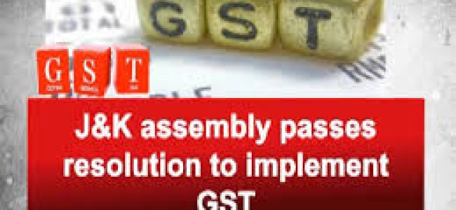 J&K finally joins GST from tonight, Assembly passes bill