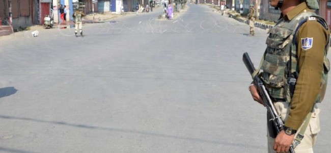 Corona curfew being implemented strictly in Srinagar city today