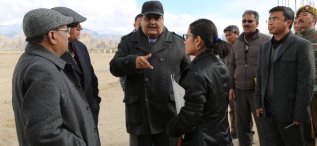 Chief Secretary leads high level team to Leh to take stock of development works/schemes
