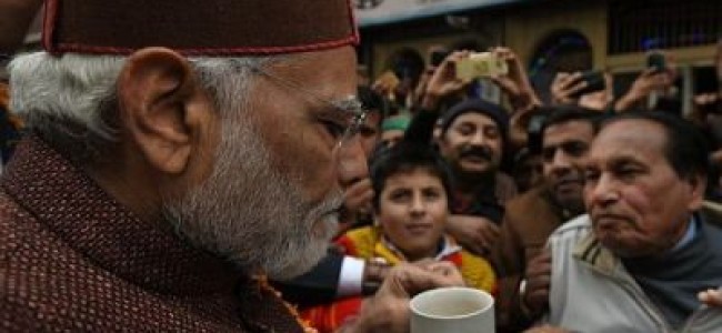 On a cold winter morning in Shimla, the PM takes a coffee break