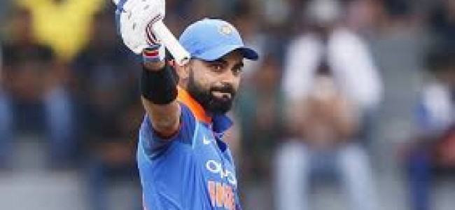 Kohli 1st captain to score hat-trick of tons in 3-match series