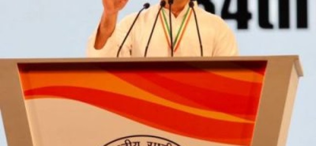 BJP uses anger, we use love: Rahul slams Modi govt at Cong plenary