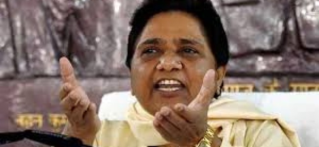 BJP chants Ambedkar’s name but oppresses Dalits: Mayawati