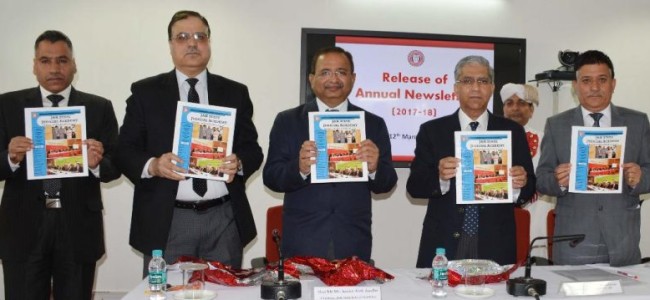Chief Justice releases annual newsletter of JK State Judicial Academy