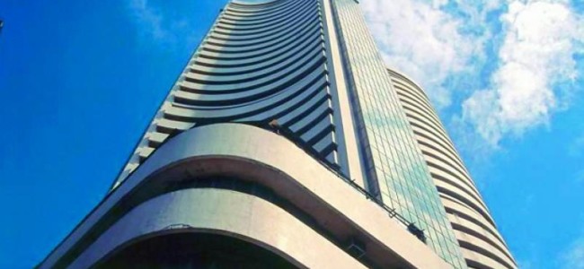 Sensex surges over 200 points, Nifty above 10,500