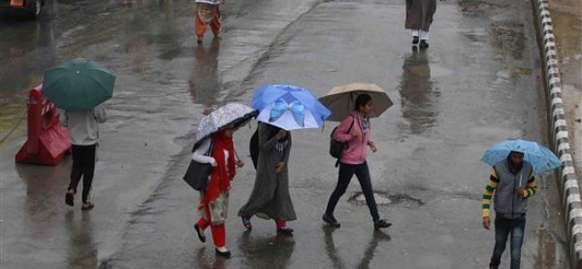 Rains again lash Srinagar and other parts bring back chill