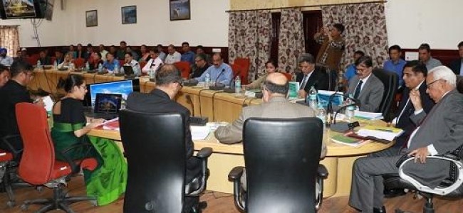 Governor reviews developmental works of Leh
