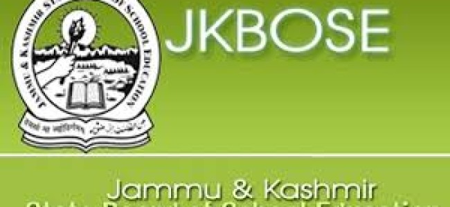 JKBOSE to hold class 10th, 12th annual regular exam in October