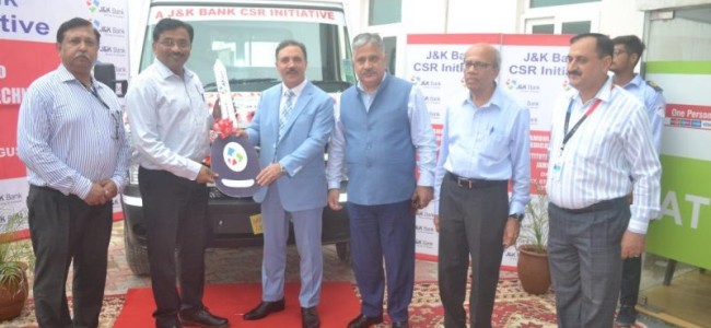 J&K Bank donates ambulance to IIT Jammu