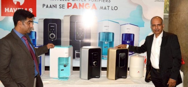 Havells India launches India’s first Water Purifier with pH balance and Natural Mineral Fortification capability