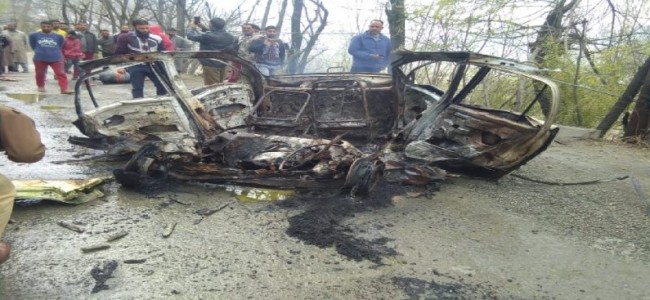 Car explodes on Jammu-Srinagar highway