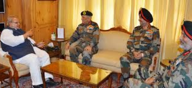 Chief of Army Staff meets Governor