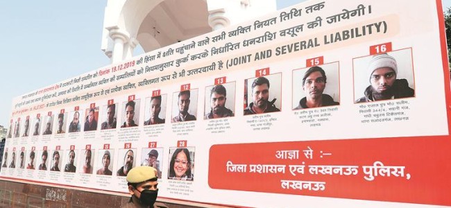 UP Govt plasters photo, address of ex-IPS, activists booked for CAA protests