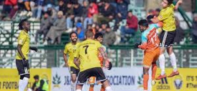 I-League: Danish header helps Real Kashmir win against Neroca