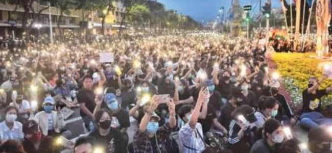 Thailand pro-democracy protest draws thousands as tensions rise