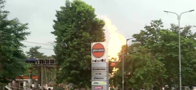 Major Fire At Indian Oil Petrol Pump In Bhubaneshwar, 8 Injured