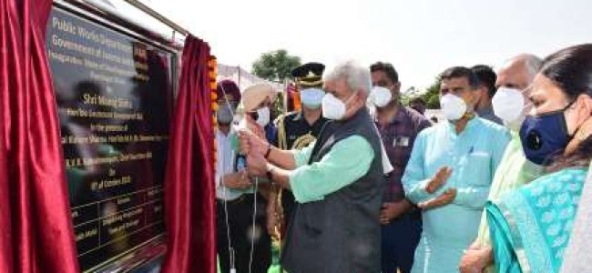 Lt Governor inaugurates & lays foundation stones of various developmental works for Panchayats Pallanwala, Khour & Kharah
