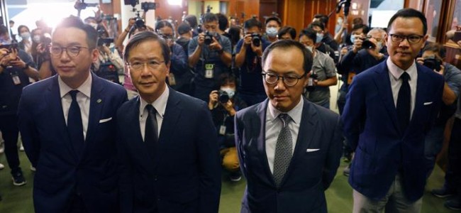 Hong Kong disqualifies 4 pro-democracy legislators after Beijing passes resolution