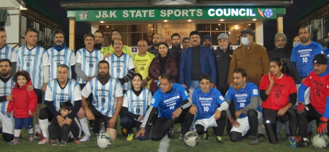 Diego Maradona remembered by Kashmir footballers