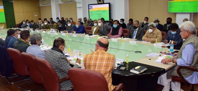Lt Governor reviews implementation of PMDP projects