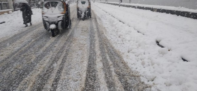Efforts on to clear roads, will take few more hours: DC Srinagar